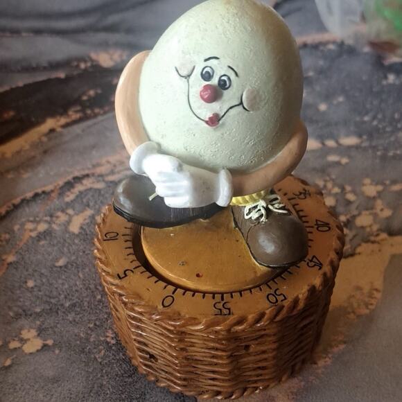 Vintage Egg Man/Smiling Egg Mechanical Kitchen Timer 1970's ***missing base - Picture 7 of 7